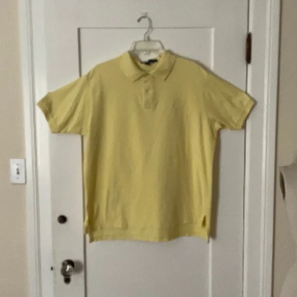 POLO by Ralph Lauren Preppy Men’s 2 Button Short Sleeve Yellow Polo Shirt XL. - Picture 2 of 8